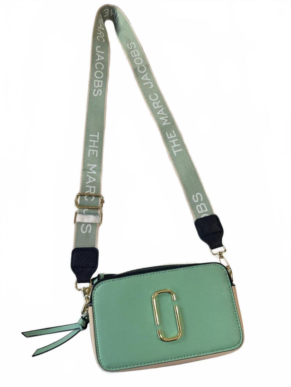 Marc Jacobs Snapshot Camera Bag Mint Green Crossbody Designer Purse